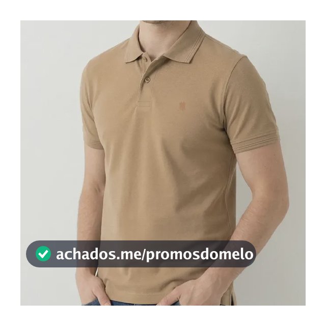 Polo Piquet Lisa Premium Polo Wear Bege Médio Piquet Liso Gg