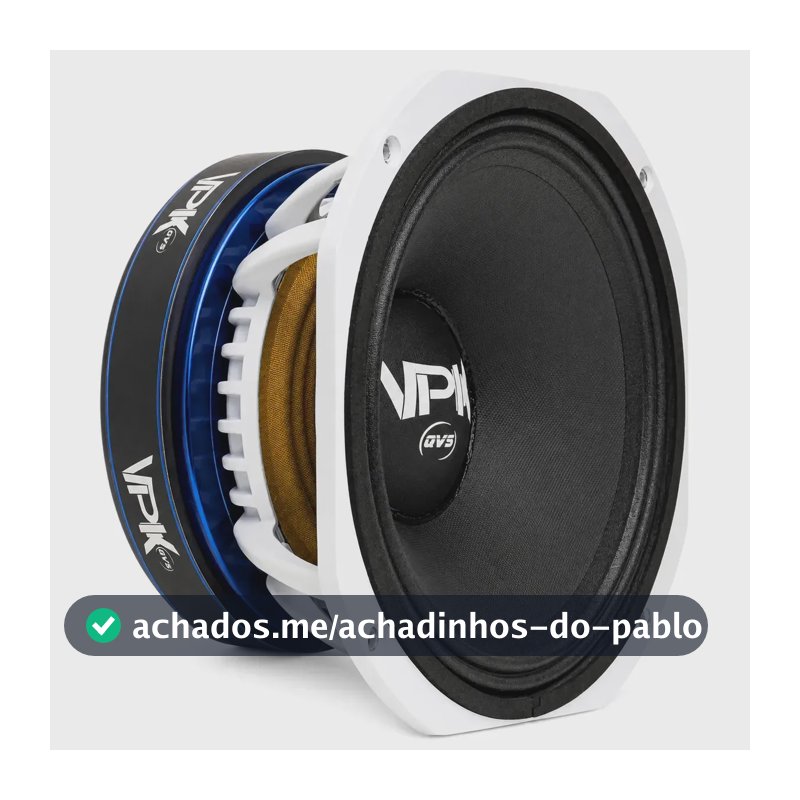 Alto Falante QVS VPK 10 60 PRO S 4 ohms Medio Grave 10 Polegadas Som Automotivo Som Profissional Medio de 10 Woofer
