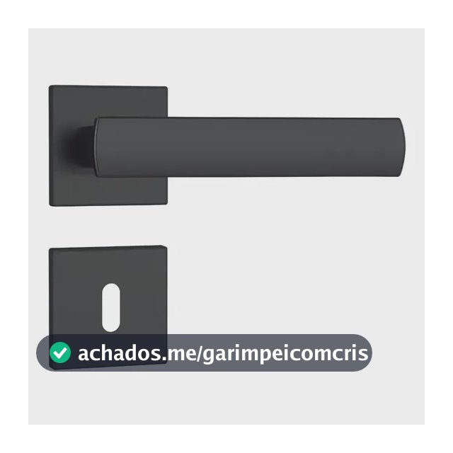 Fechadura Porta Interna Quarto Stam 813/35 Preto Fosco Rq1