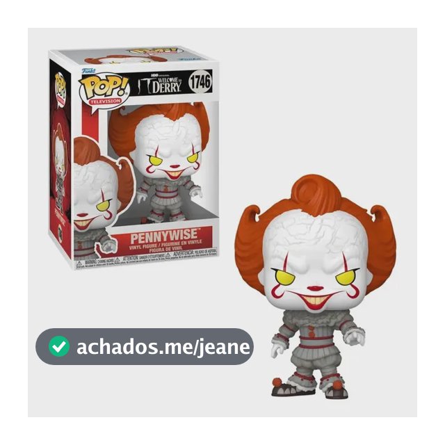 Boneco 1746 Pop! Movies Pennywise Bem-vindo à Derry Funko