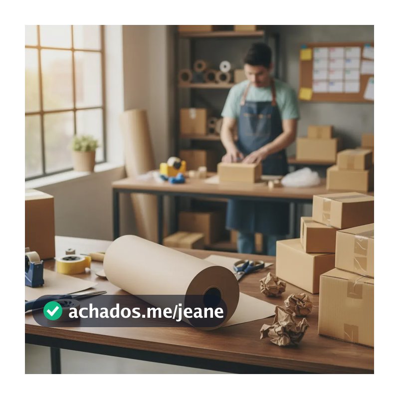 Bobina De Papel Kraft Pardo Monolúcido 80gr 60cm 150 Metros