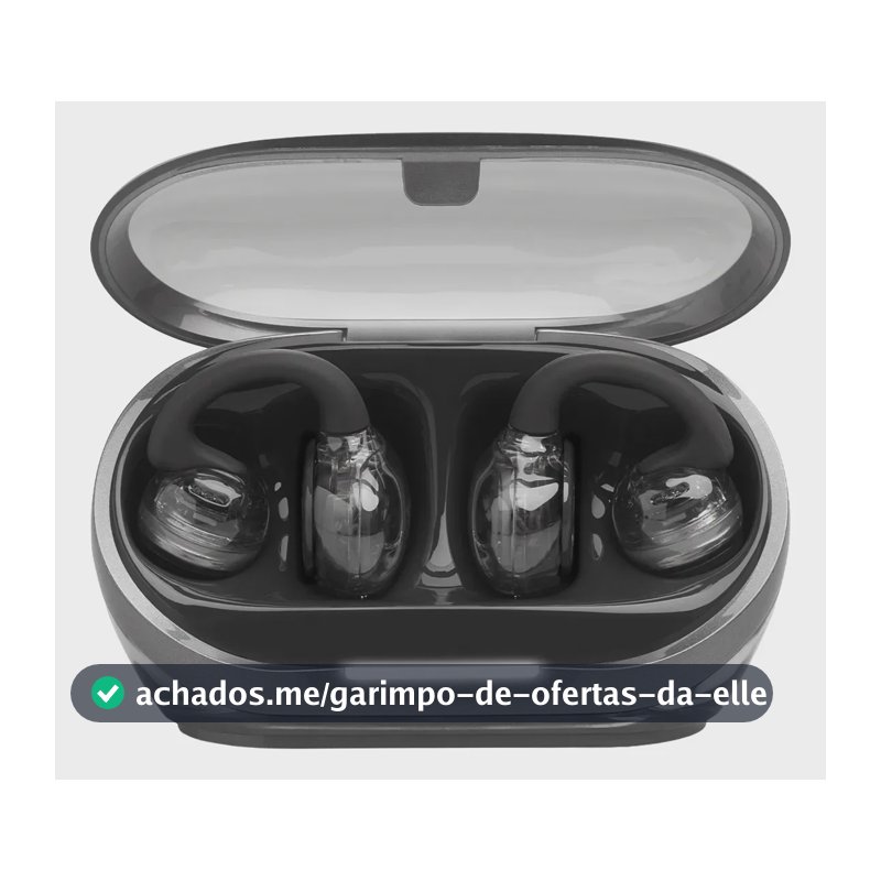 Fone de Ouvido Aberto Soundgear Clips JBL OpenSound, TWS Até 32h de Bateria e IP54