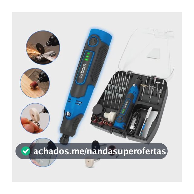 Mini Retifica Profissional Lixadeira Completa Acessório 57x1 127/220v 60 20 W