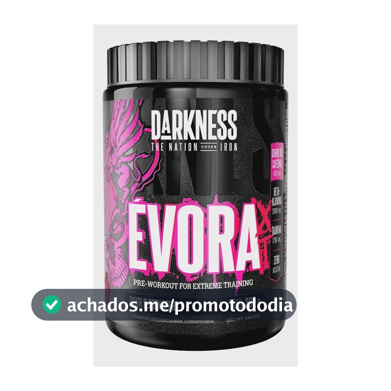 Suplemento em pó Darkness Pré Treino Évora sabor Bloody Berry x 300g