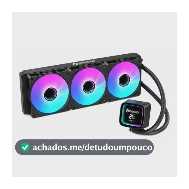 Water Cooler Obsid Pro 360 Digital Argb Amd E Intel Preto