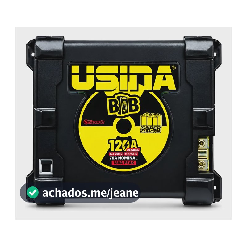 Fonte Automotiva Usina Spark 120a Bob Dynamic 12v Bivolt Preto
