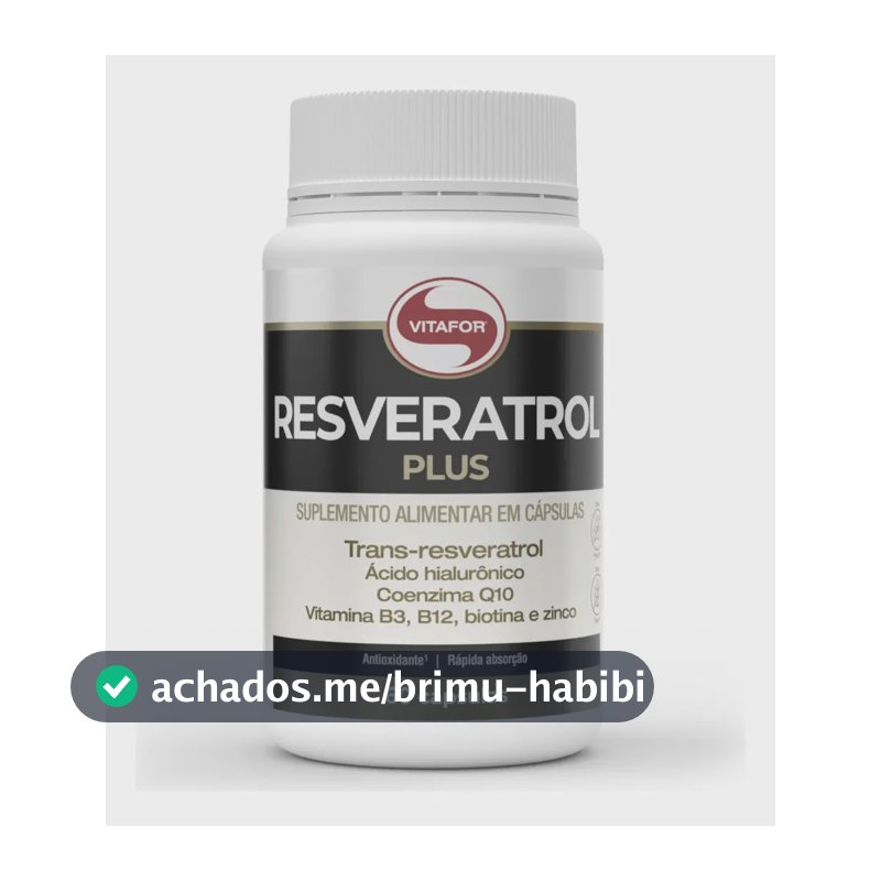 Trans-resveratrol Vitafor Resveratrol Plus - 60 cap em cápsula Sem sabor de 60 un