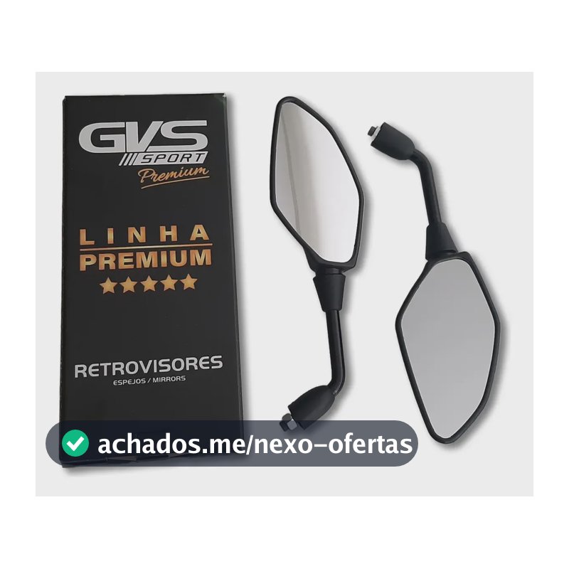 Retrovisor Gvs Moto Mt 03 07 09 Fixo Para Yamaha Convexa