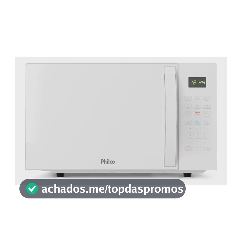 Microondas Philco PMO30B 28L 1100W Com Função Descongelar Rápido, Trava de Segurança e Display Digital 220V