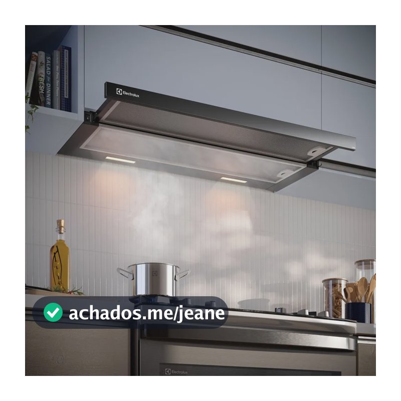 Depurador De Ar Electrolux 90cm Retrátil Pt Luz De Led De9rb Preto