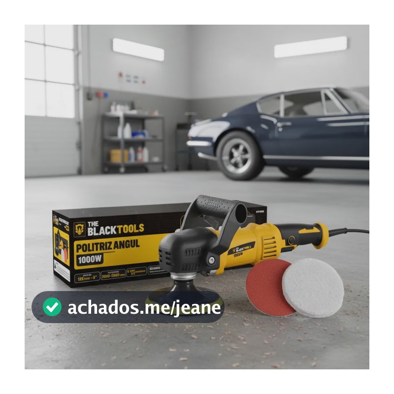 Politriz Angular 5 Polegadas 1000w 2800-5800 Rpm Amarelo 220v