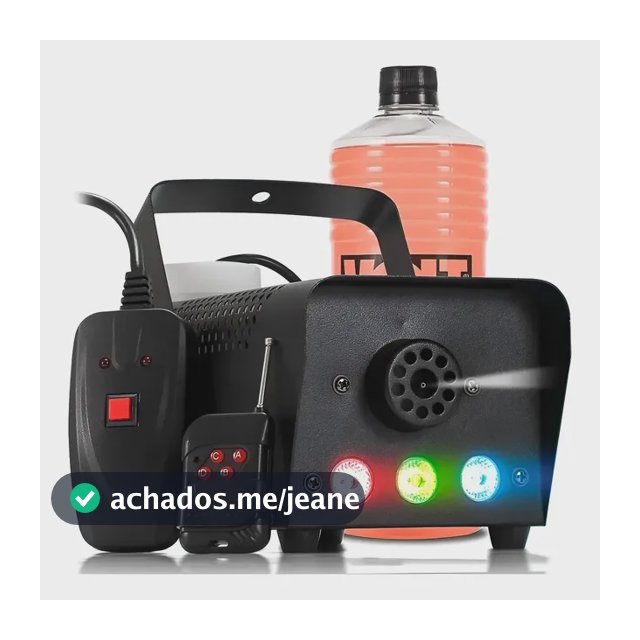 Maquina De Fumaça Dmx Bx-750 3 Leds Rgb 2 Controles + Fluido