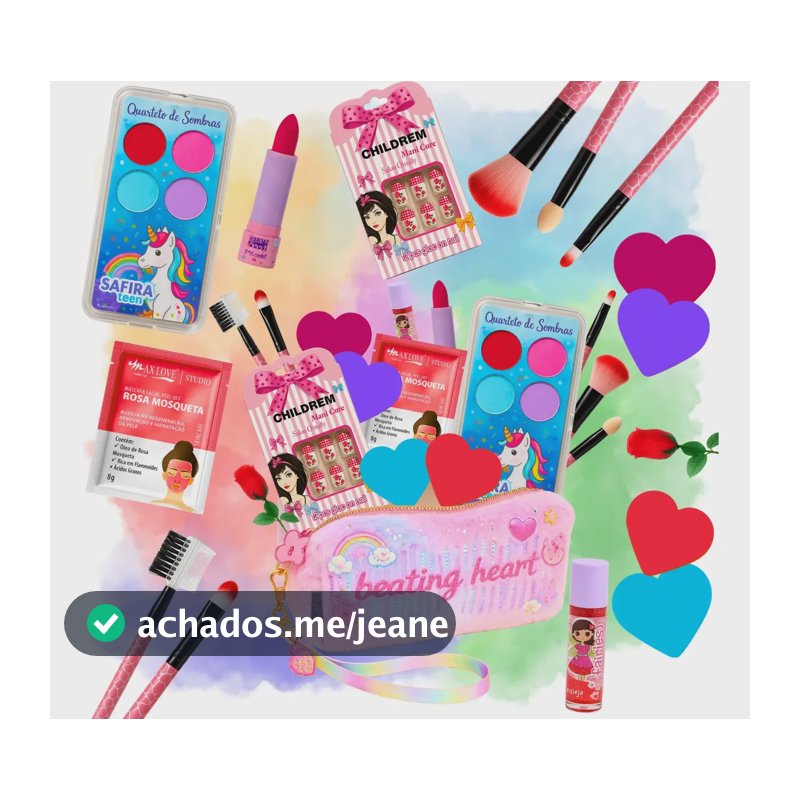 Maquiagem Infantil Mega Promoção Criança Menina Princesa