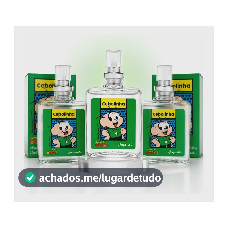 Kit 3 Perfumes Cebolinha Jequiti 25ml Infantil Turma da Mônica Colônia Masculina Kit Presente Original