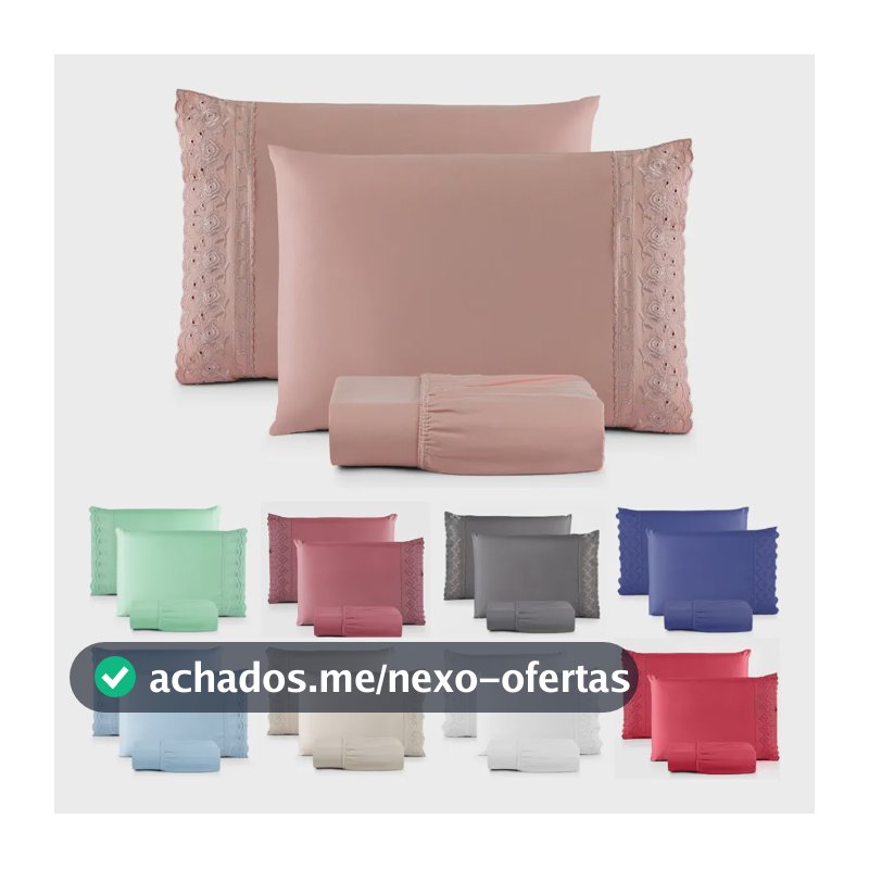 Jogo Lençol Lese Queen 400 Fios Cama Toque Macio Liso Hotel Rose