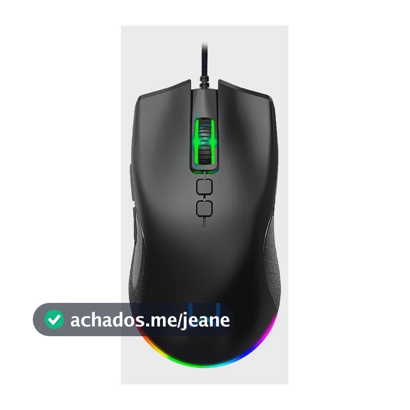 Mouse Gamer Multi Warrior 7 botões Rush Rgb 12000dpi - Mo392 Cor Preto