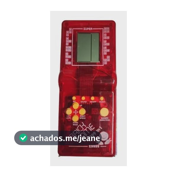 Brick Game 9999 in 1 Mini Console Portátil Retro Vermelho