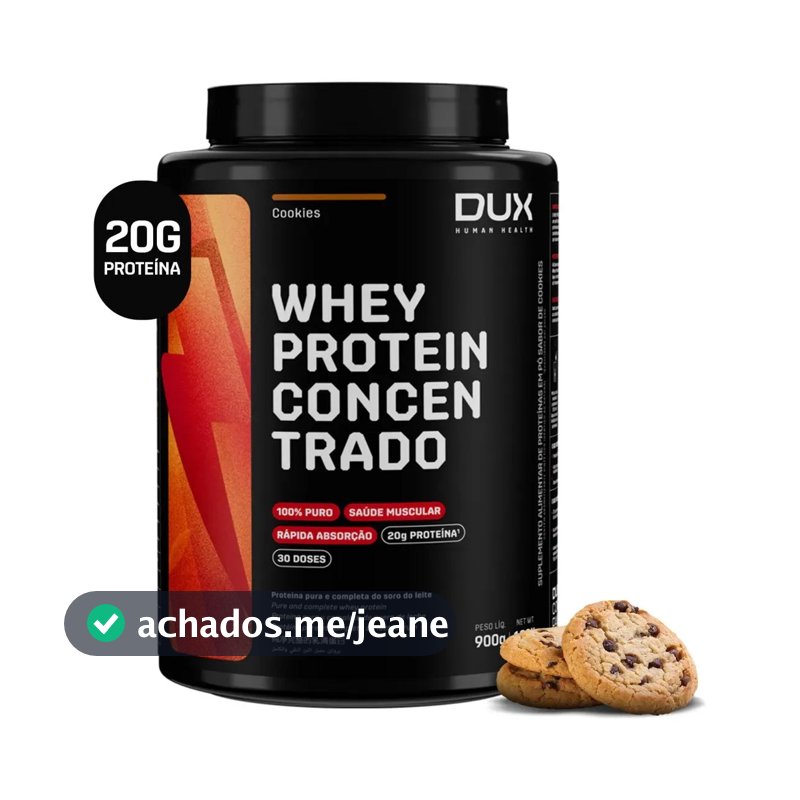 DUX HUMAN HEALTH Whey Protein Concentrado 900g Cookies