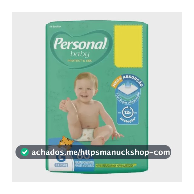 Fraldas Descartáveis Soft & Protect Pacote Hiper Tamanho G Personal