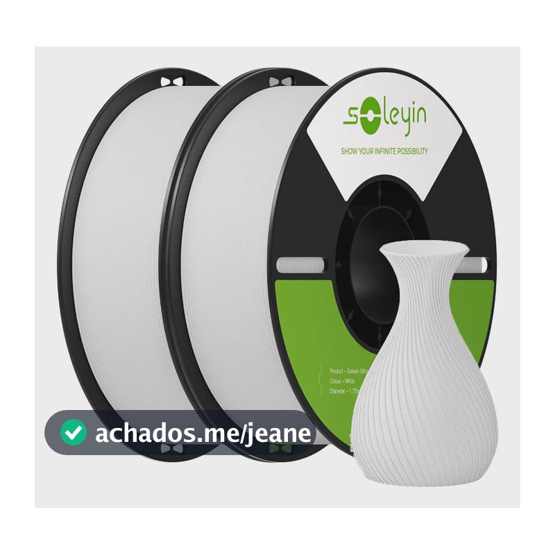 Filamento 2kg 3d Pla Creality Soleyin Ultra Pla 1.75mm Branco