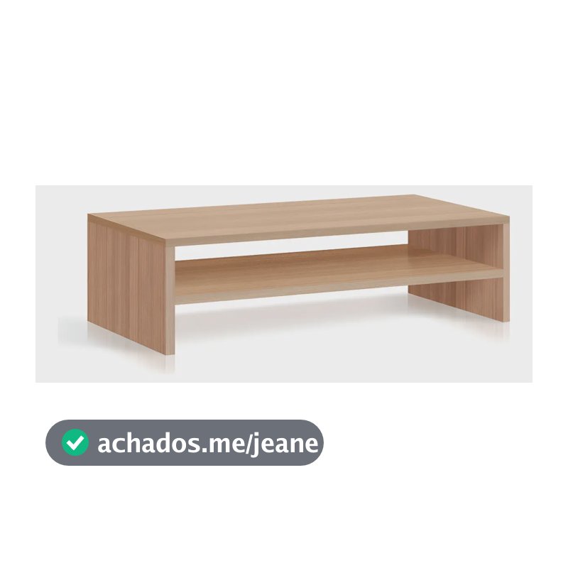 Suporte Para Monitor De MDF Lumelo Modelo Hanover 30x20x15cm