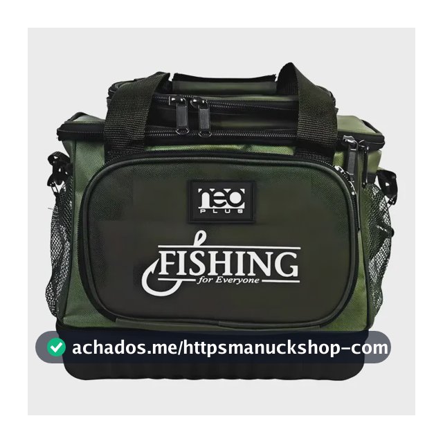 Bolsa De Pesca Neo Plus Fishing Marine Sports Com Nota Cor Verde Desenho do tecido Verde