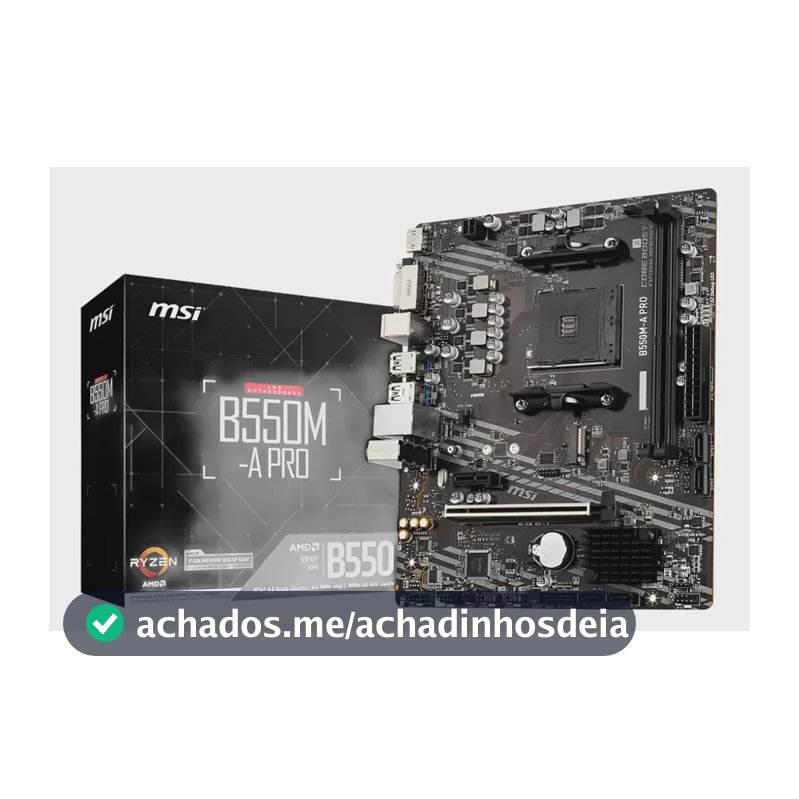 Placa-mãe Am4 Msi B550m A Pro Msi