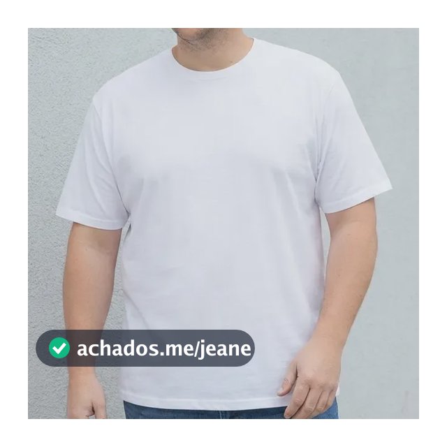 Camiseta Masculina Básica Algodão Casual Trabalho Branco Camiseta Masculina Básica Algodão Casual Trabalho G2