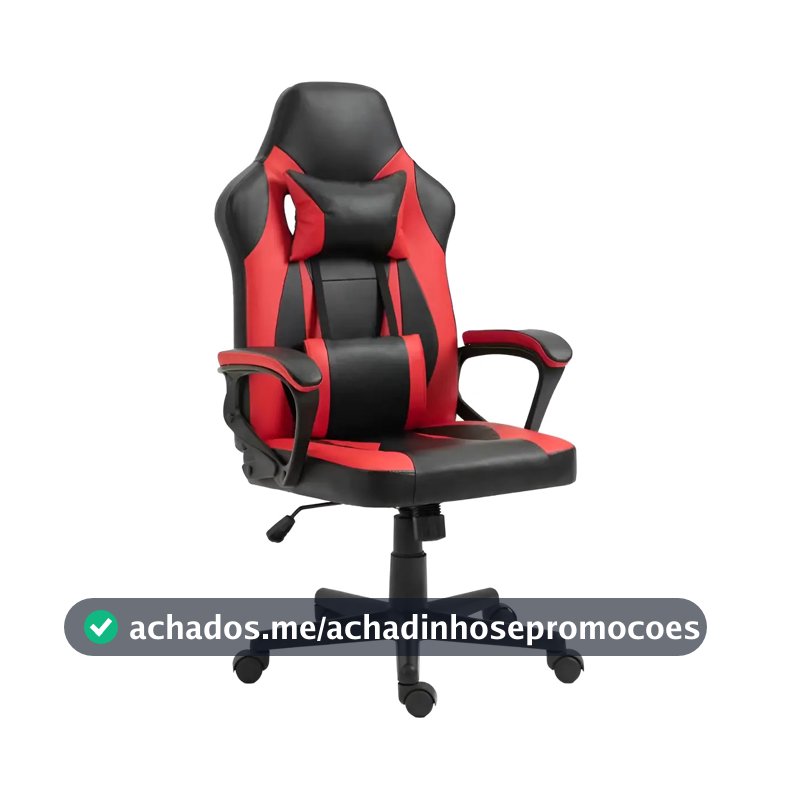 Cadeira Gamer Otello 100 Preto E Vermelho Material Do Estofamento Couro Sintético