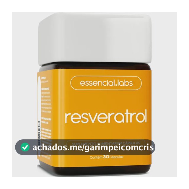 RESVERATROL 100% PURO - Fórmula Exclusiva com Máxima Concentração e Biodisponibilidade - 30 Doses