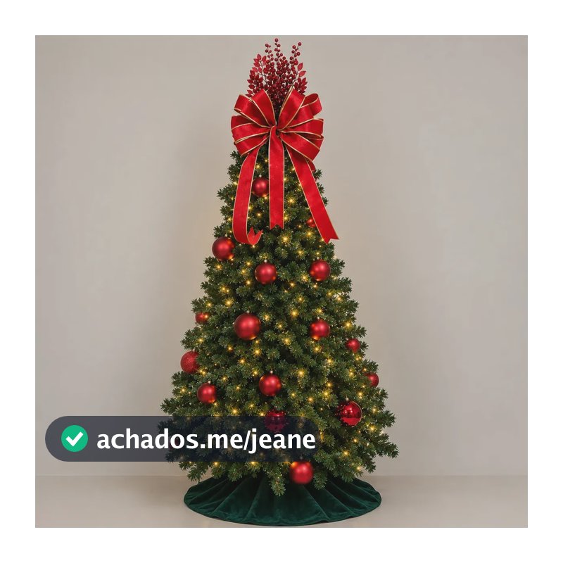 Árvore De Natal Premium Luxo 1,8m 1156 Galhos Cheia Realista Verde