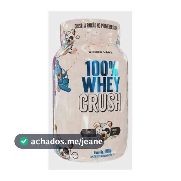 100% Whey Crush 900g Com Coenzima Q10 - Under Labz Sabor Milk