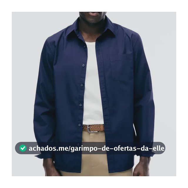 Camisa Básica Masculina Manga Longa Slim Hering