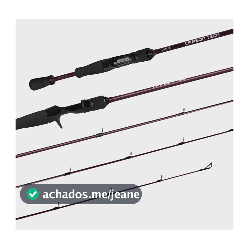 Vara Saint Carretilha Carbon Tech 1,73mts 14lbs Im6 2 Partes
