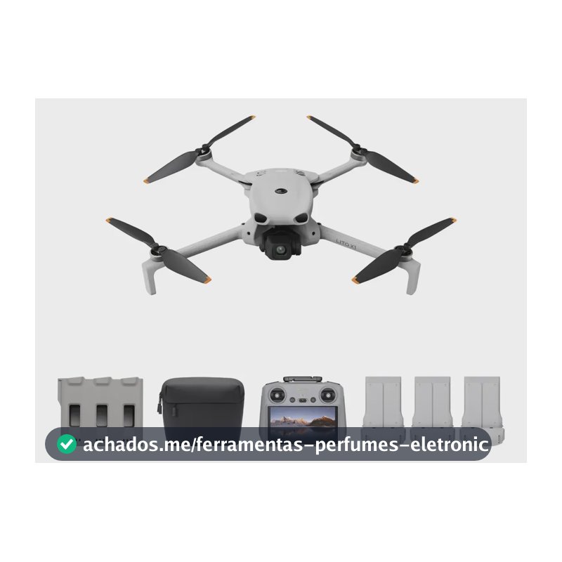 Drone Dji Lito X1 Fly More Combo Plus (com Tela) Br - Dji084 Cinza