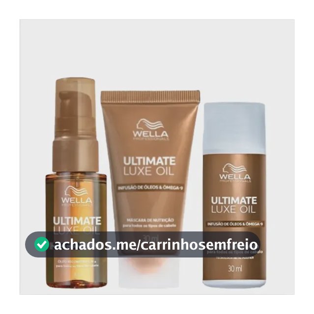 Kit Wella Professionals Ultimate Luxe Oil Mini Trio (3 Produ