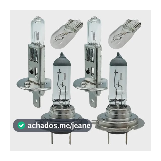 Kit Lampada Farol Alto Baixo E Lanterna Foco Duplo H1 H7 T10