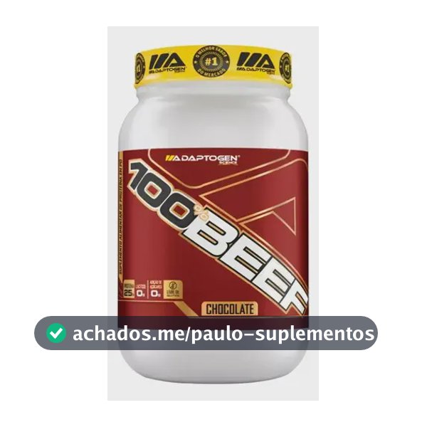 Beef Protein Adaptogen 900g Baunilha Zero Lactose