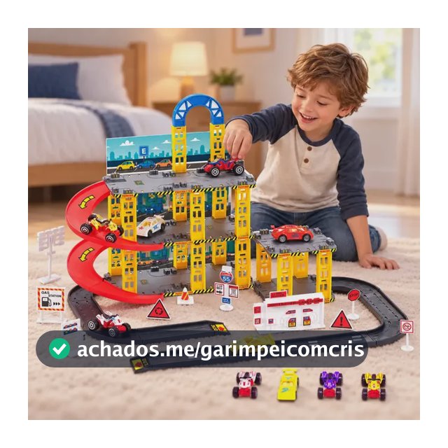 Pista De Carrinhos Brinquedo Infantil Corrida Lava Rápido Colorido