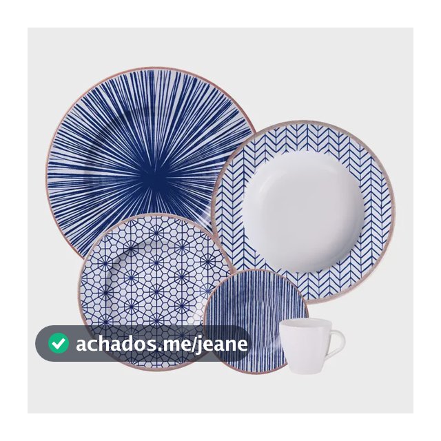 Aparelho de Jantar Tramontina Abstratta 20 Peças Cor Branco Liso