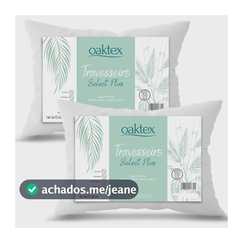 Kit C/2 Travesseiros Luxo Matelado Fibra Antialérgica 50x70