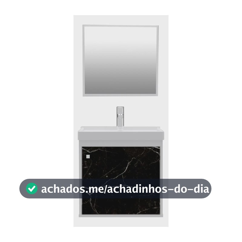 Gabinete Banheiro Em Mdf Com Pia Cuba - Veneto Riverzza