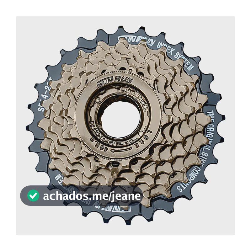 Catraca Roda Livre Sunrun 7v Index 14/28 Dentes Aço Mountain Bike
