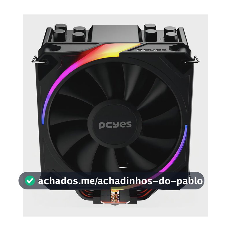 Cooler Para Processador Pcyes Frost Pulse Argb Black Vulcan