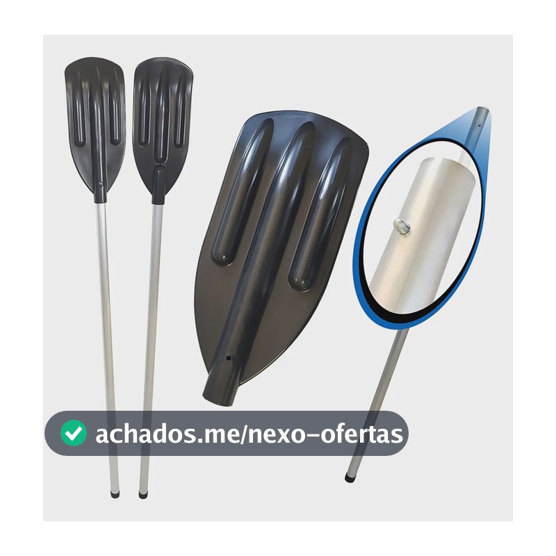Kit 2 Remo Desmontável Barco Canoa Caiaque Voadeira 1,50 Mts