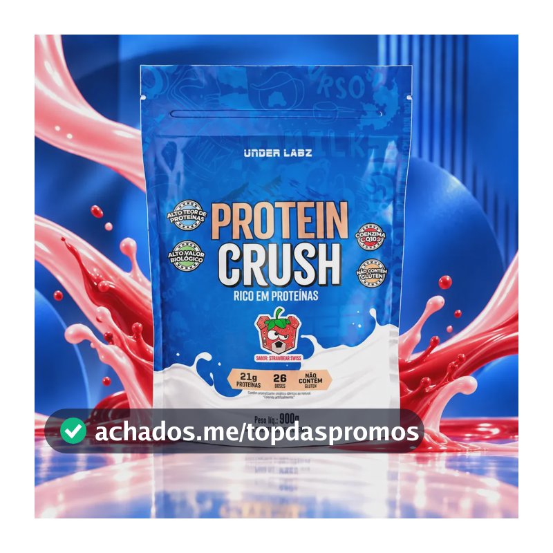 Proteína Under Labz Whey concentrado Crush em pó sabor Strawbear x 900g