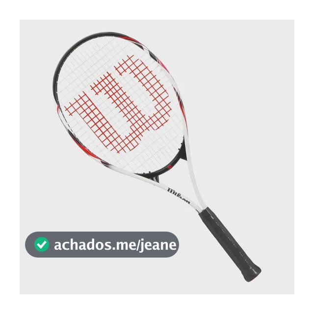 Raquete De Tênis Wilson Fusion XL Branco E Preto 3