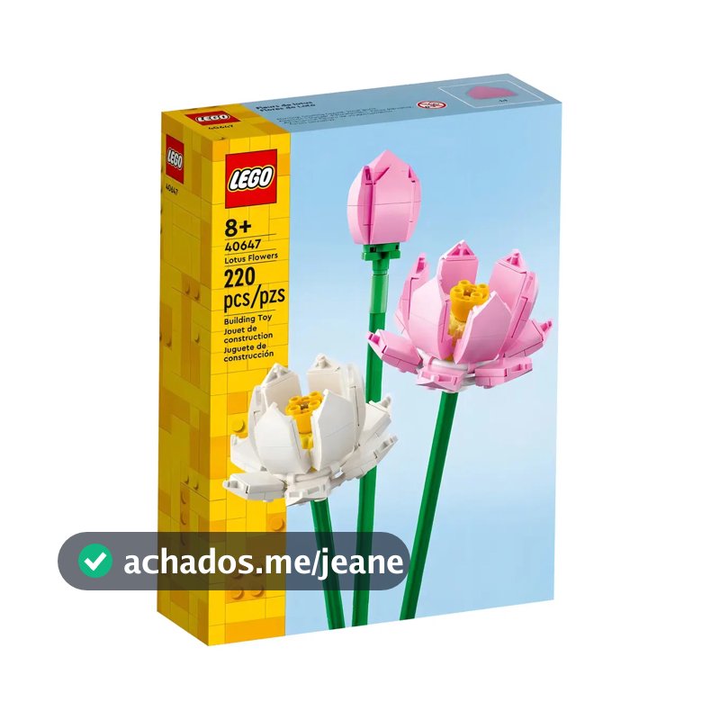 Flores de lótus botânicas Lego - Flores de lótus 40647 - 220 unidades