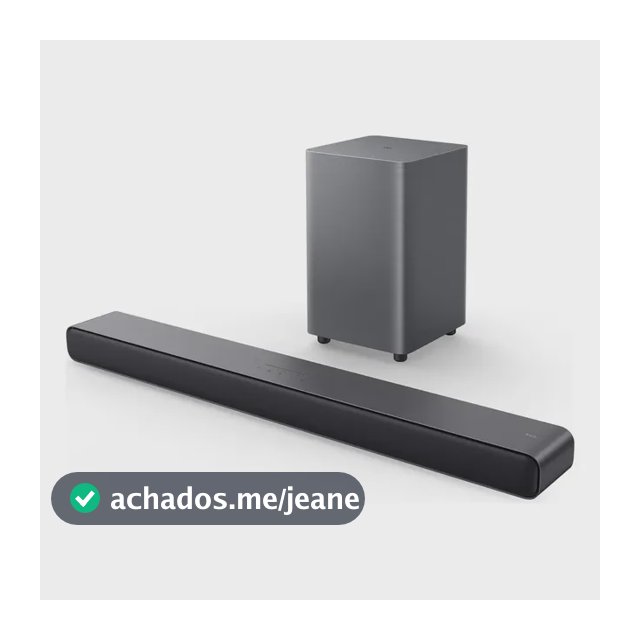 Soundbar Tcl Com Subwoofer Sem Fio Bluetooth 2.1 Canais 220w Rms Hdmi Arc S55h