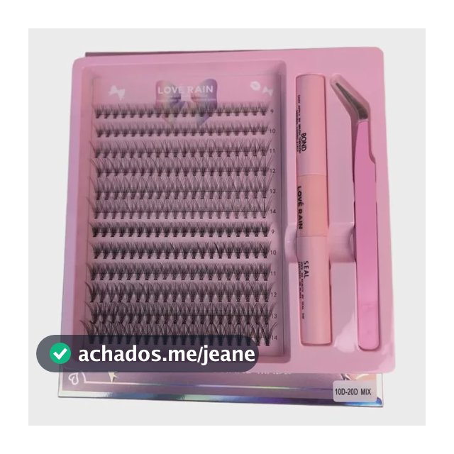 240 Kit Extensão De Cílios Tufinho Lash Iniciante Mix 9-14mm